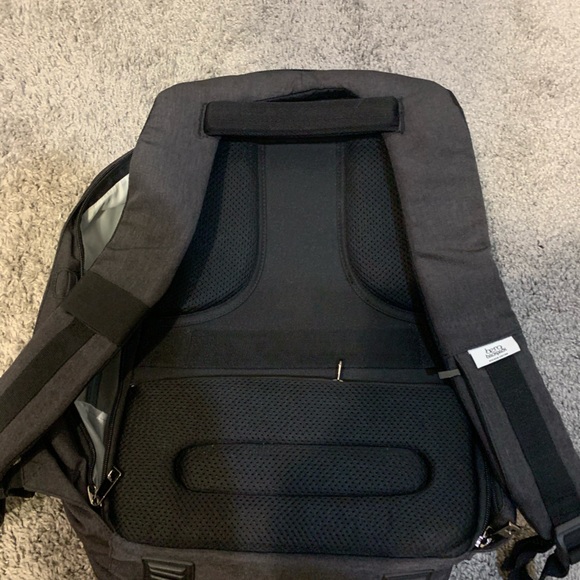 Berq theft proof backpack.  Zipper is along the back. - Picture 3 of 4
